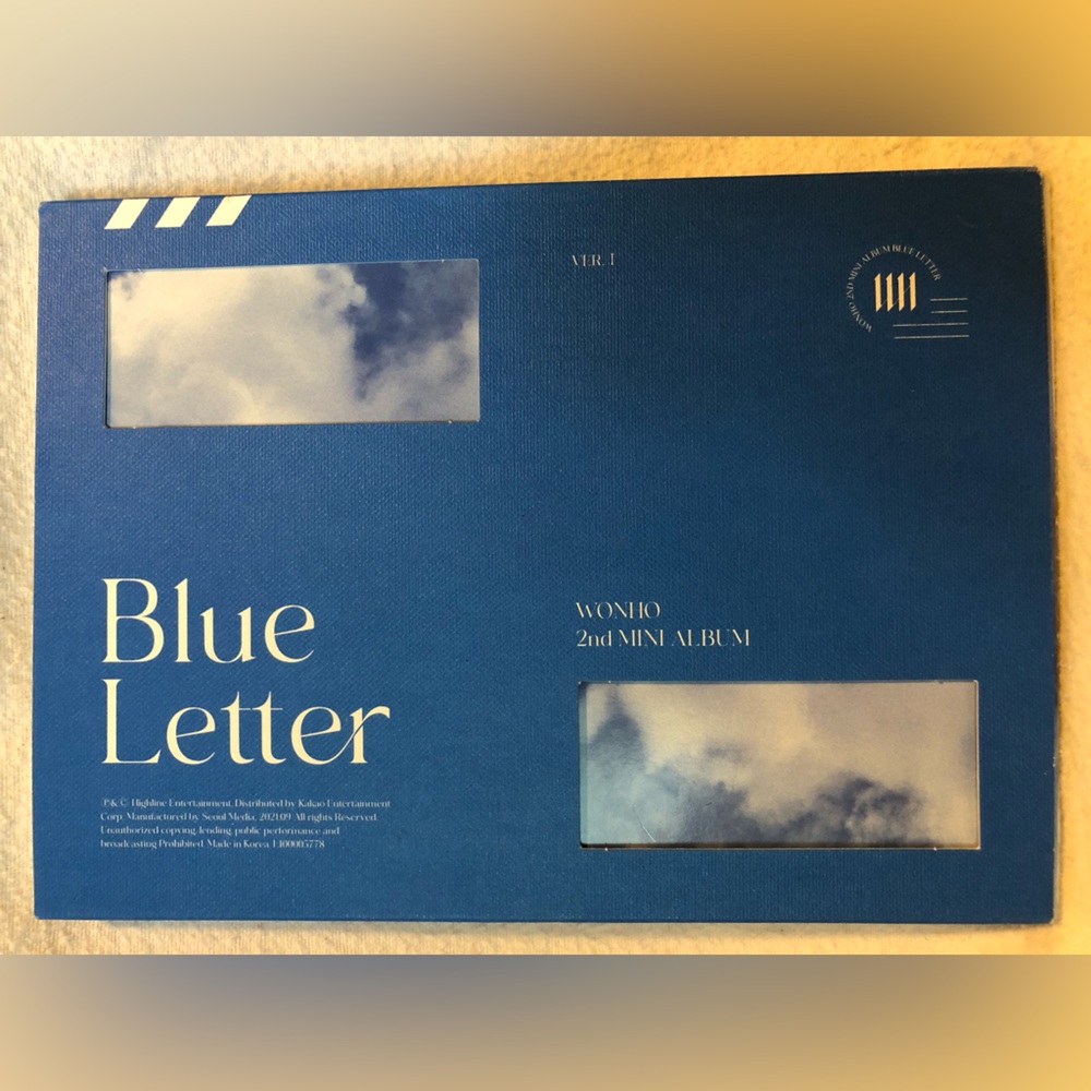 Wonho - Blue Letter - K-pop CD box set